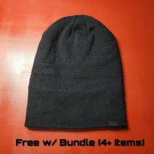 Levi's Black Knit Beanie Fur Lined Fuzzy Cap Hat Unisex One Size Women's OS Hats